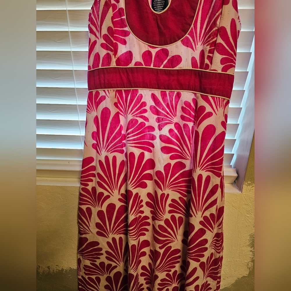belk Pink and White Floral A-Line Maxi Dress (Item#104) - Picture 12 of 16
